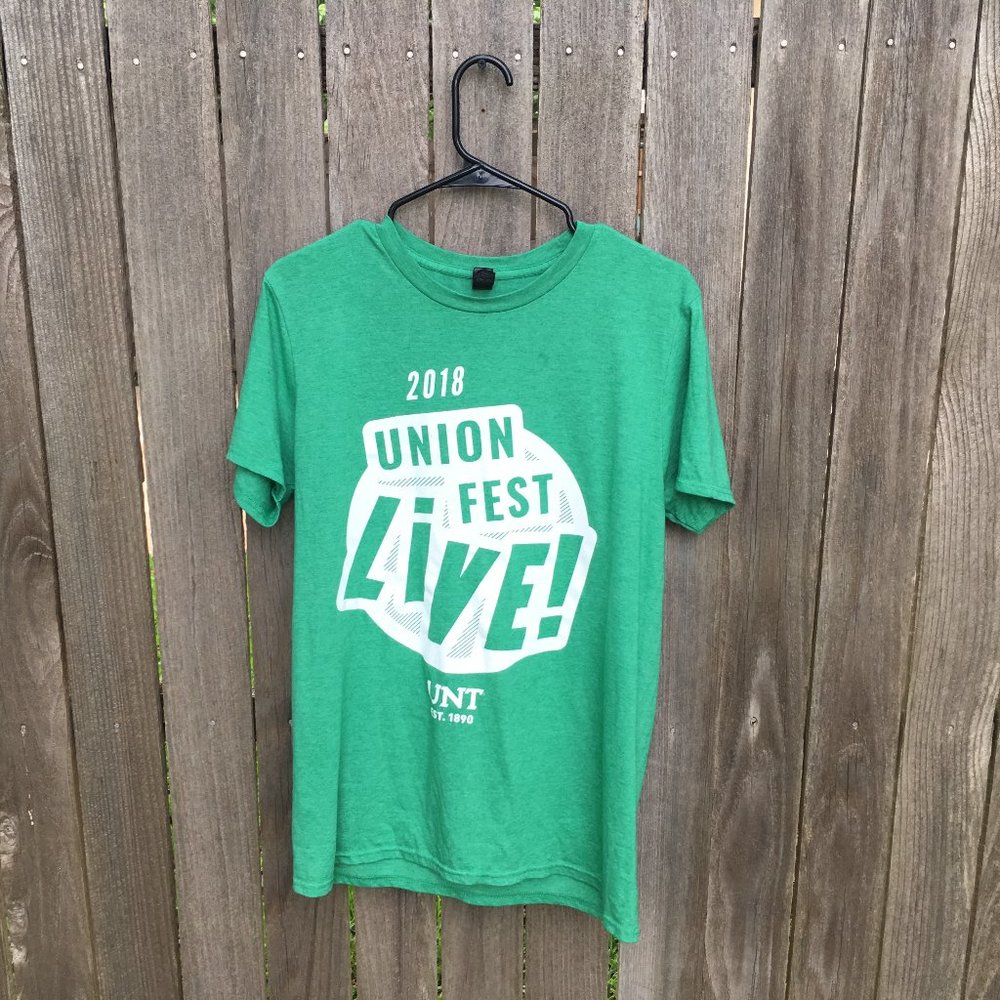 Green UNT 2018 Union Fest Live T-Shirt